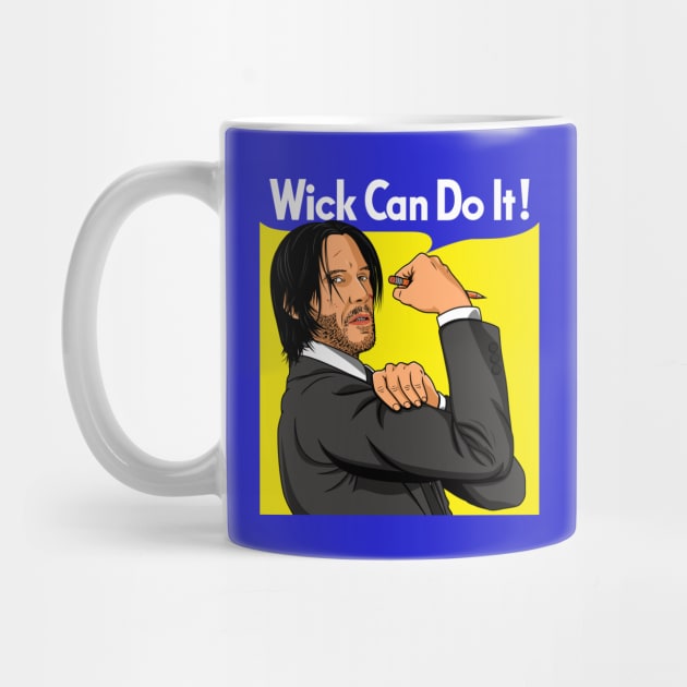 We Can Do It Baba Yaga Keanu Reeves Vintage Retro Slogan by BoggsNicolas